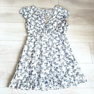Abercrombie & Fitch Ditsy Floral Cap Sleeve Mini Lined Dress w Pockets Size M